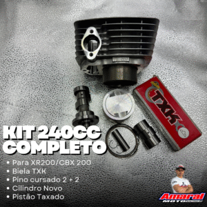 KIT 240CC COMPLETO P/ XR200/CBX200