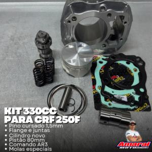 KIT 330CC CRF250F COM COMANDO E MOLAS